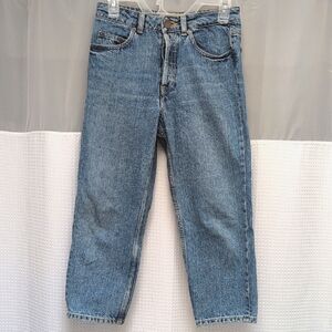 ASOS High Rise Straight Leg Cropped Jeans 100% Cotton Size 26/26